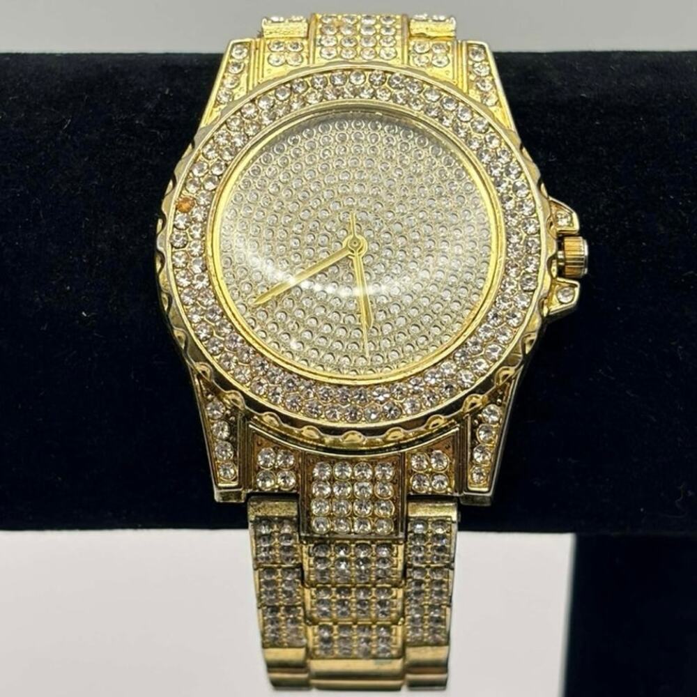 Gold Bling Men’s Watch